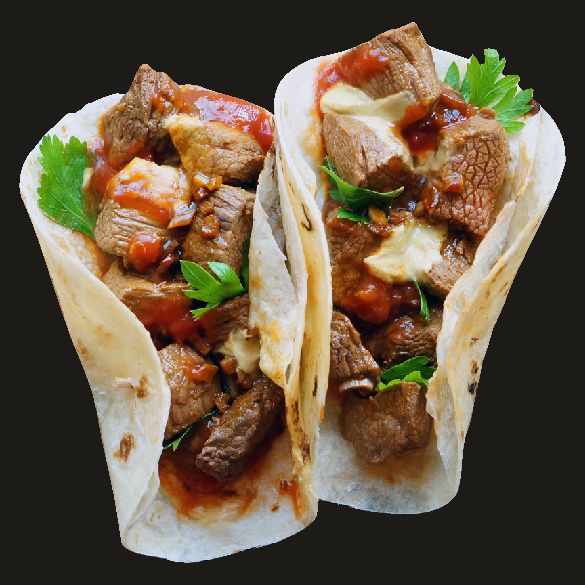 Шашлык свиной в лаваше