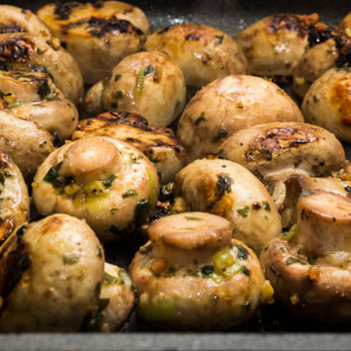 Шампиньоны на углях