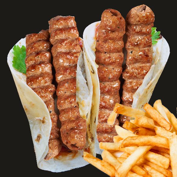 Люля из говядины в лаваше + фри